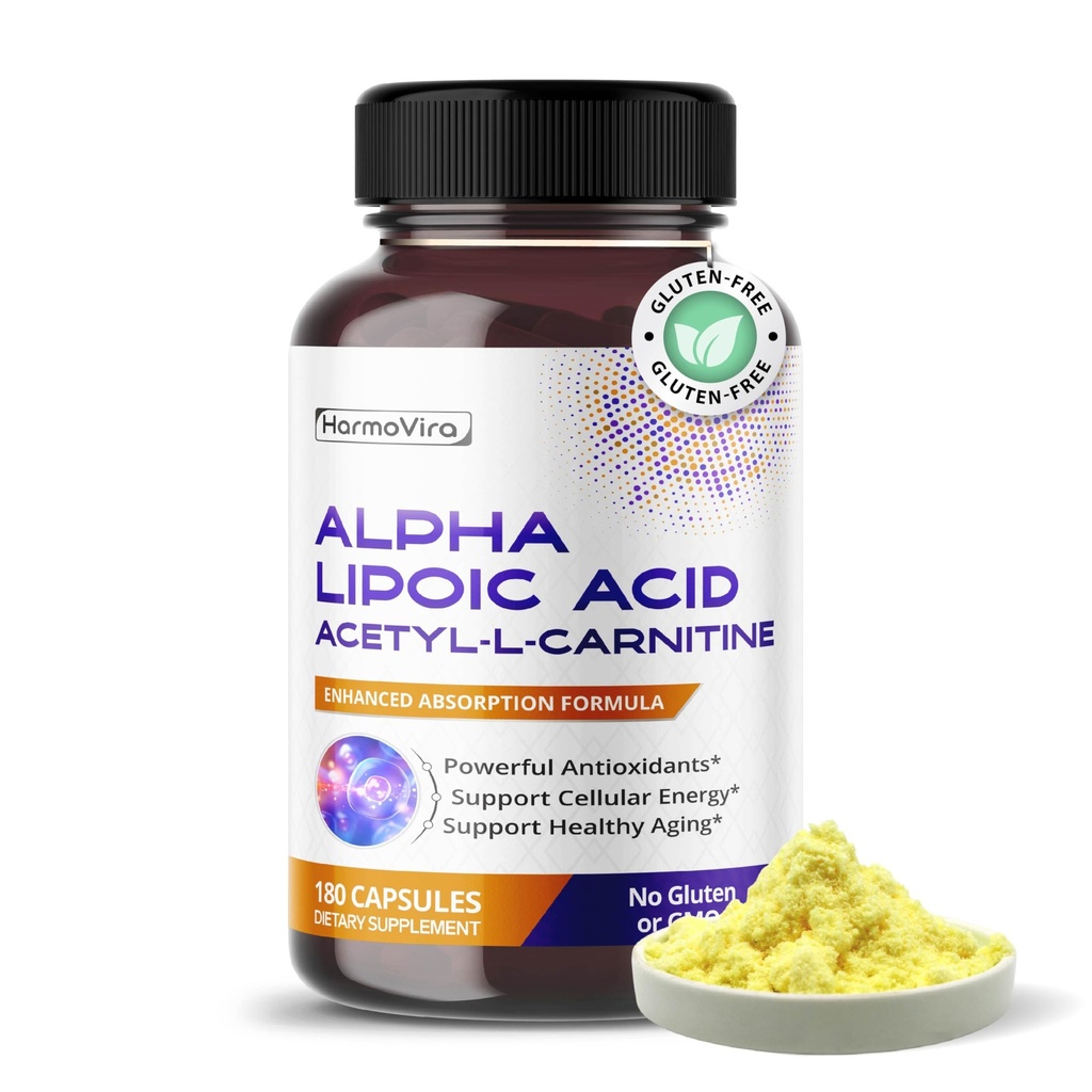 Alpha Lipoic Acid Acetyl- L- karnitin - Podpora čištění močového měchýře, Močové Tract Health - 180- denní dodávky - Made in The USA