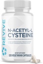 Revive MD NAC dodatek pro muže a ženy - N- Acetyl Cysteine podporuje Respirační, kardiovaskulární a buněčné zdraví - Antioxidant a imunitní podpora (120 Kapsle, 60 Služební)