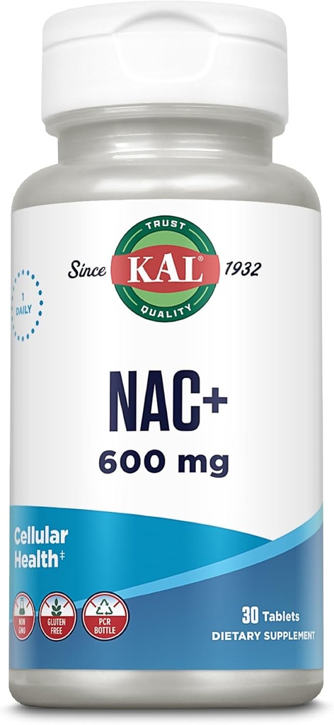 Kal 600 Mg N- Acetyl Cysteine Plus tablety, 30 Počet