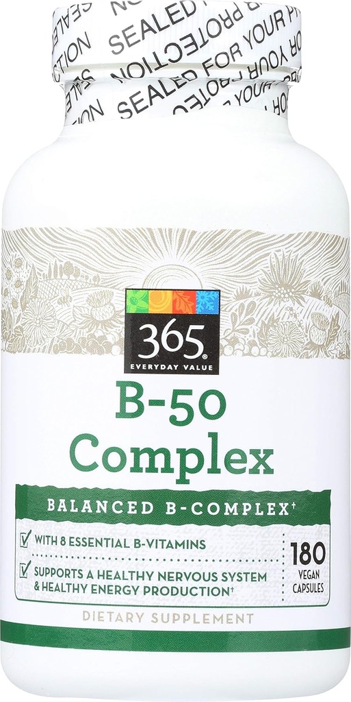 365 by Whole Foods Market, B - 50 Complex, 180 ct
