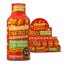 Vitamin Energy Imunní + Extra Síla Energy Shot Mango 12 Pack, 260mg přírodní kofein, B-vitaminy, Citicolin, zelený čaj, Imunita & Focus Support, Nulový cukr, gluten- Free 1.93 fl oz