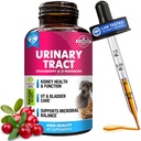 Kočka a pes Močová trakce Léčba infekce & Přírodní močová trubice Medicine Cranberry & D- Mannose -Ledviny + močová měchýř Podpora - Nejlepší inkontinence, močové měchýře Kameny - Pet Renal Health & Care Drops