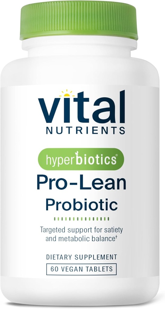 Vitální živiny Hyperbiotika Pro- Lean Probiotika pro Metabolické rovnováhy 124; Redukuje Carb Digestion 124; Shelf- Stabilní 124; Vegan, Dairy, Gluten zdarma 124; 60 Počet