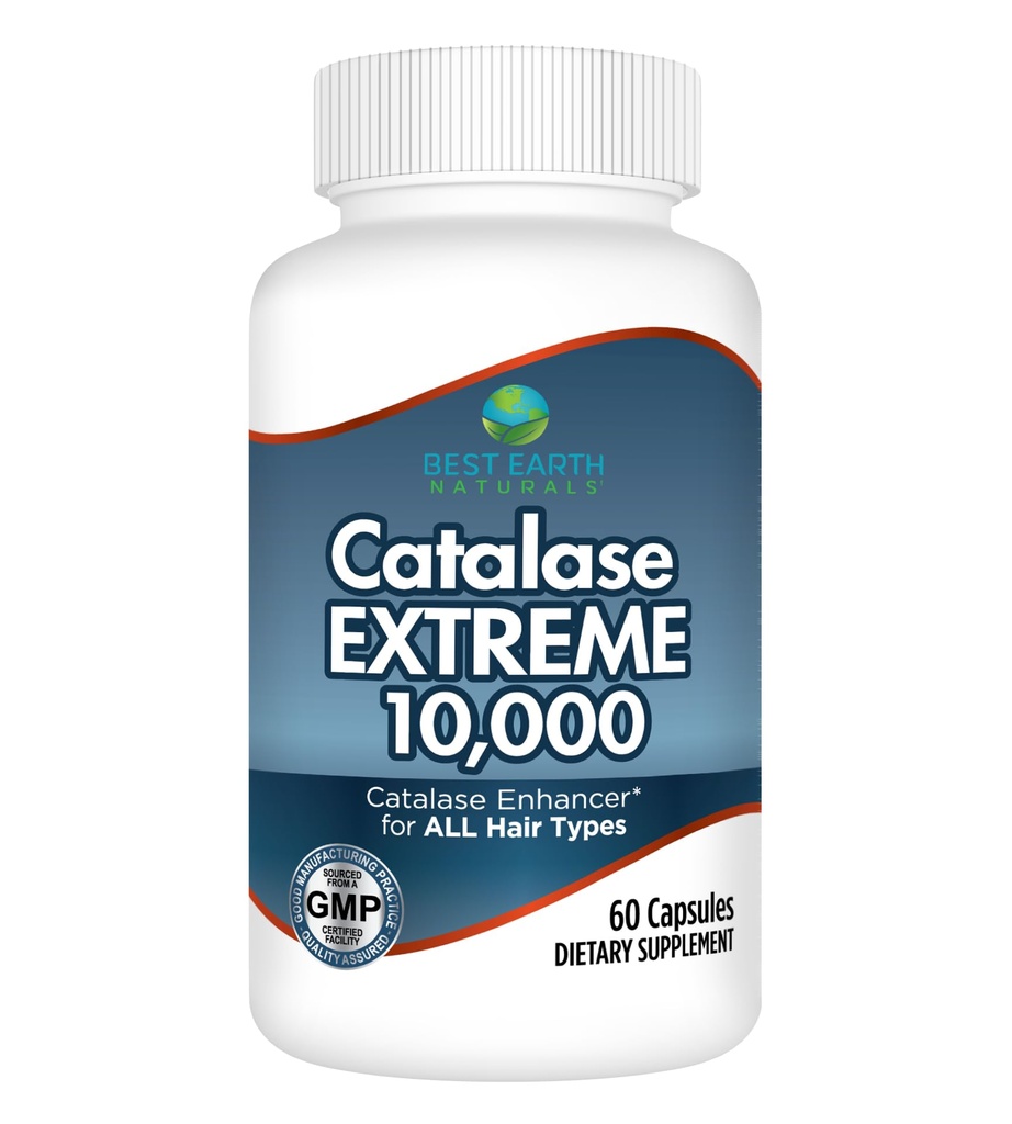 Nejlepší Naturals Země Catalase Extrémní dodatek 10.000 s Saw Palmetto, Biotin, Fo-Ti, PABA - Vlasové doplňky pro silné vlasy - 60 Kapsle (30- Day Supply)