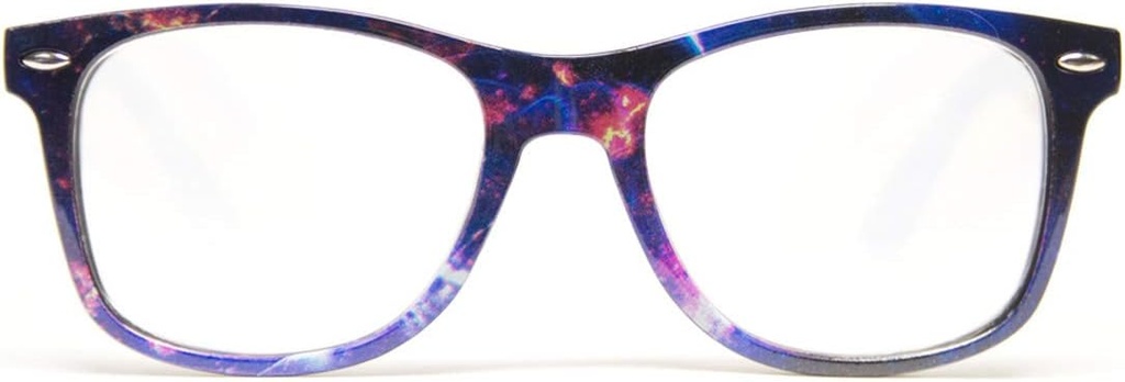 GlobX Ultimate Difraction Glasses - Galaxy - 3D Prism Rainbow Effect - Great Edm, Festival, Koncert, Ohňostroje, Vánoční světla a Rave Accesory - Galaktické rámce