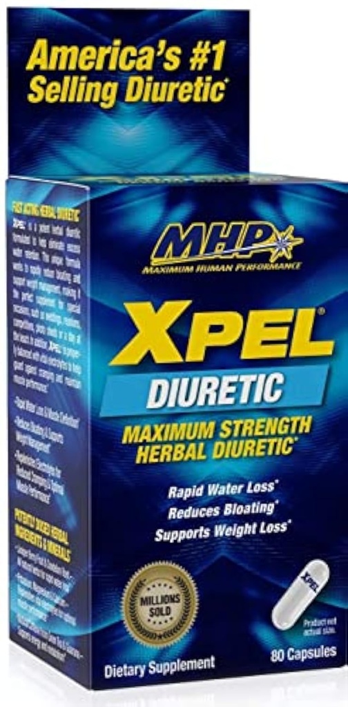MHP Xpel Dietní dodatek - Maximální síla Diuretické, 80 Kapsle
