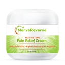 NerveReverse - Neuropatie Pain Relief Cream pro nohy, ruce, nohy. Velký 4 OZ. JAR. Fast- acting, Maximální síla krém s 4% menthol, MSM, L-karnitin, L-arginin, vitamin E, vitamin B6