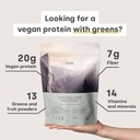 Supravodivý protein - Veganský proteinový prášek se superpotravinami, vitamíny a minerály - 20g rostlinného proteinu na jedno servírování (Čokoládový oříšek)