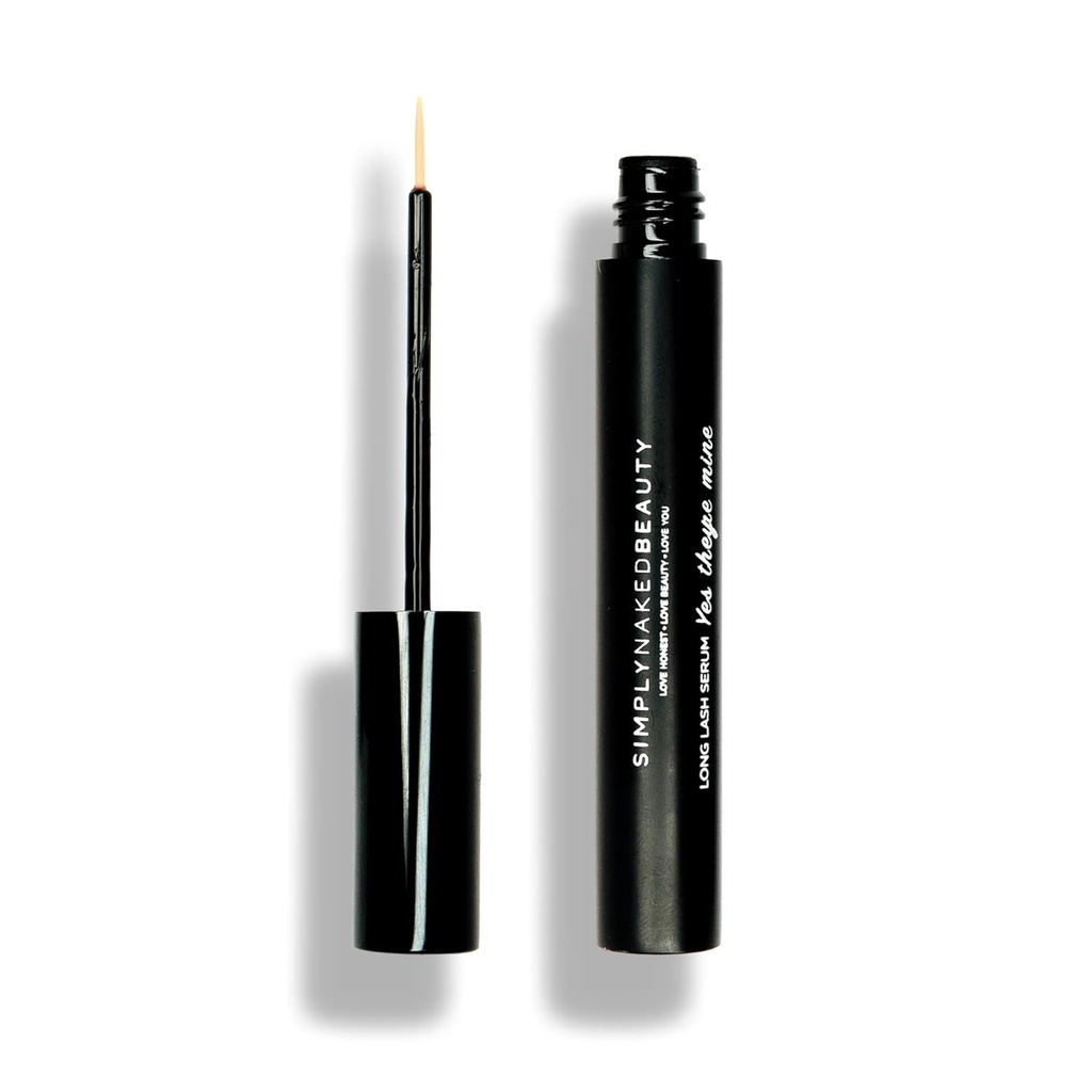Lash Growth Serum & Brow Enhancer (5 ml) Získejte delší, Fuller Eyelass ve 12 dnech - Přírodní a rostlinné peptidy pro zdravý růst a lash - krutost zdarma Lash sérum jednoduše nahé krásy