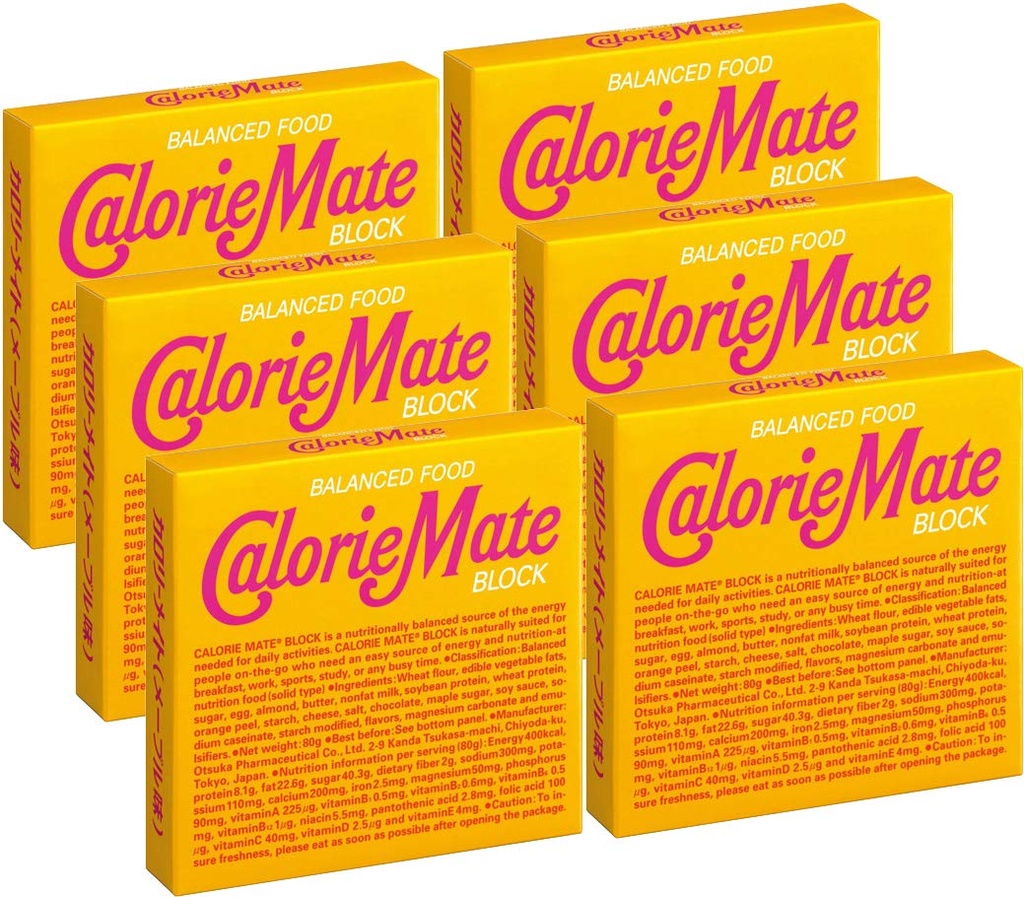 Otsuka Calorie Mate vyvážený Food Maple 2.82oz / 80g (6 balení)