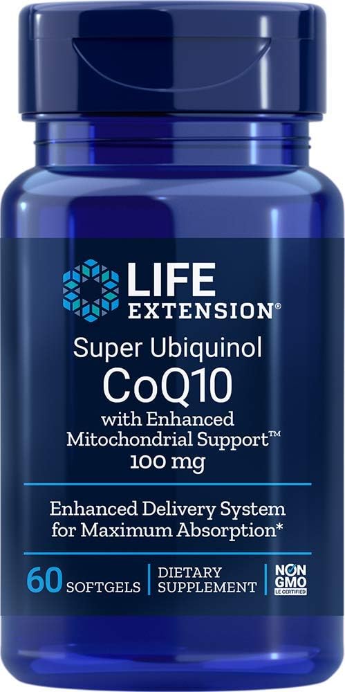 Super Ubiquinol CoQ10 s vylepšenou Mitochondriální podporou 100mg 60 Softgels (Balení po 2)