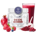 Červené - Super červené Powder s 39 Superfoods, Antioxidant- Rich Red Powder Superfoods, Probiotika a trávicí enzymy pro energii, Metabolismus & Gut Health - Red Berry Flavor