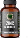 Zinek Glycinát 23 mg Doplněk - 60 Vegan Caps od čistých Lab Vitamíny - Amino Acid Salt for Health Skin & Nails - Podporuje imunitní systém, Prostate, Vision - Made in Canada