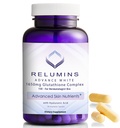 Relumins 1650mg L- Glutathione Complex with Hyaluronic Acid, Alpha Lipoic Acid, Rose HIPS, Vitamin E & Riboflavin - Antioxidant Support, Perfect for Achieving a Holiday Glow, Made in USA - 90 Kapsle