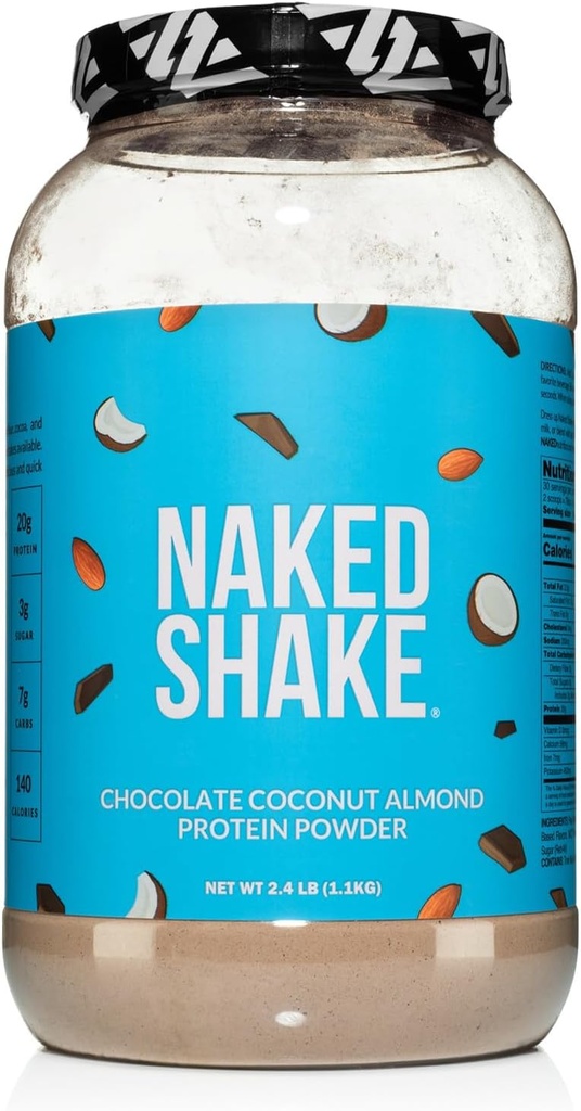 Nahé Shake - Čokoládové kokosové mandlové bílkoviny Powder - Ochucené rostlinné bílkoviny z amerických a kanadských farem s MCT olejem, bezlepkové, sojové, bez GMO nebo umělé sladkosti - 30 Slunečnice