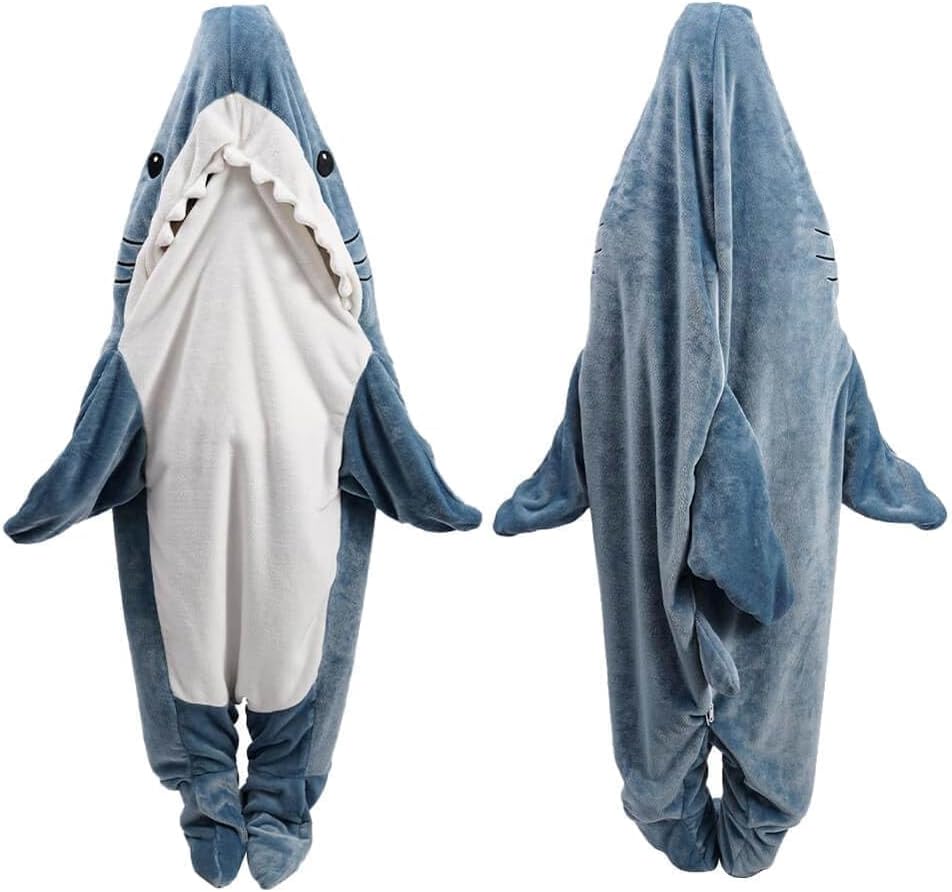 Shark Blanket Hoodie Onesie, Shark Onesie Adult, Shark Spací pytel pro dospělé (XXL)
