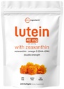 Micro Ingredients Lutein & Zeaxanthin 40mg Softgels, 240 Počet, s Astaxanthin, Omega-3s, & Fosfolipidy curren124; Oko + Vize Zdravotní vitaminy curren124; Třetí strana Testováno, Non- GMO, gluten zdarma