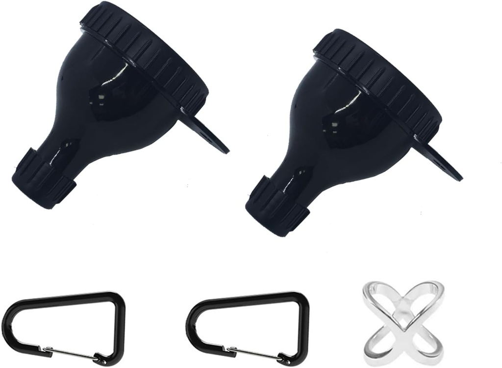2Kousek proteinový prášek Funnel Sada s třepací míčky a Keychains Přenosný zásobník pro doplňky a tablety Ideální pro Fitness Travel a On- The- Be- Protein prášek Kontejner