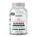 Organický oceán Čistá hořčík Glycinát se zinkem - Maximální síla Chelated hořčík dodatek pro ženy a muže pro svalové křeče a podporu spánku - 90 kapsle