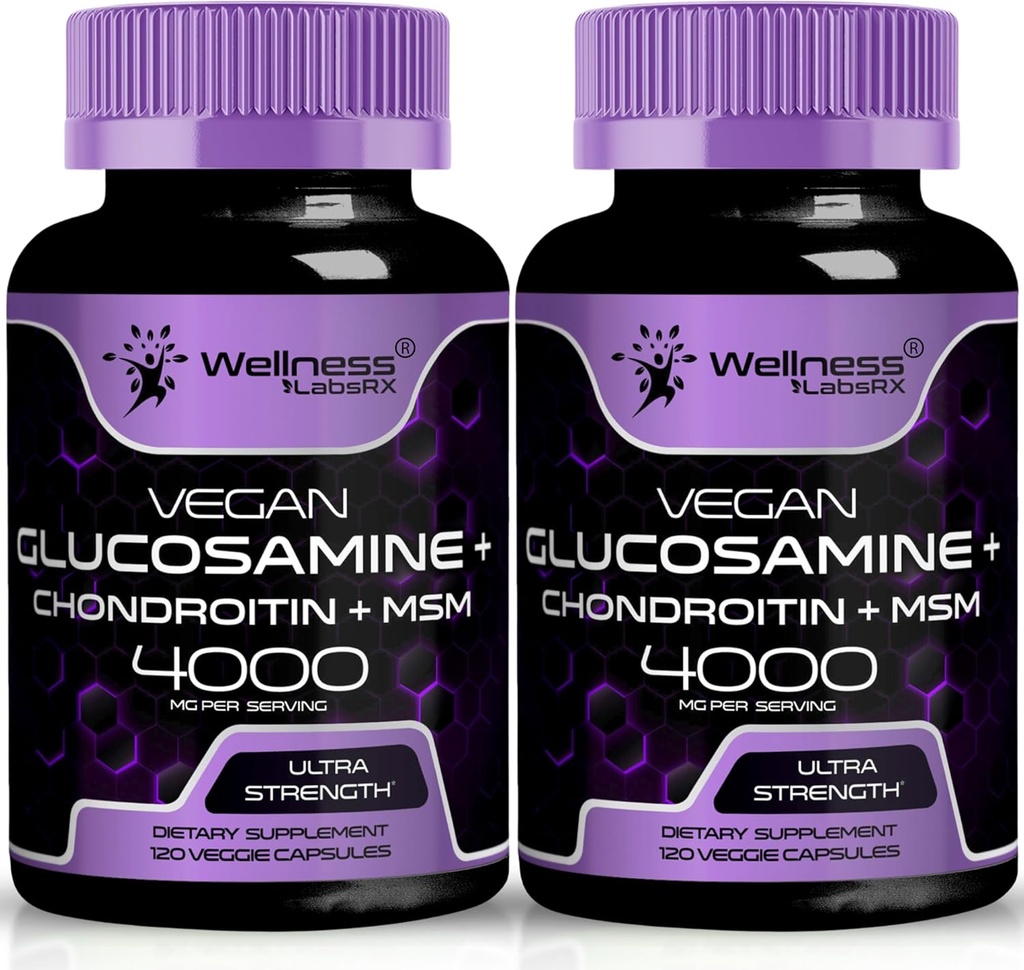 WELLNESS LABSRX Glucosamine Chondroitin MSM - 4000mg - 240 Počet