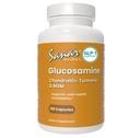 Sanar Naturals Glucosamine Chondroitin MSM Turmeric - Dodatek k společné podpoře pro kolena, záda, ruce a tělo - Non- GMO, gluten zdarma, 120 Kapsle