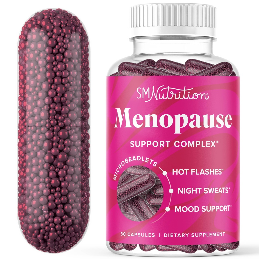 Menopauza Vitamíny Beadlets s Black Cohosh, Red Clover & More Clover 124; Hot Flashes, Night Sweats & Mood Support Current 124; Menopauza doplňky pro ženy s Dong Quai, Chaste Tree Berry & DIM Curren124; Non- GMO 30ct