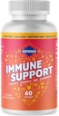 Doplněk pro dospělé 124; 30 denní zásobování 124; Imunity Booster pro muže a ženy s vitamínem C, zinek, bezinky, a vitamin D3, Denní antioxidant Boost, Non GMO, gluten- zdarma 124;