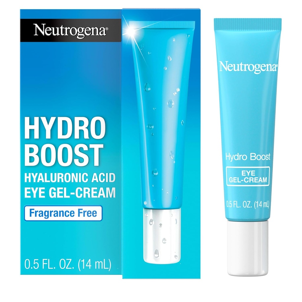 Neutrogena Hydro Boost pod očním krémem, s purifikovaný hyaluronic acid, udržuje pod očním prostorem vypadá hladký a hydratovaný, Fragrance Free a non-Comedogenic, 0.5 oz