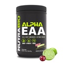 NutraBio Alpha EAA - All- Day Amino Acids for Muscle Growth and Hydration - Essential Amino Acids with Nootropics & Adaptogens- Full Spectrum EAA BCAA Powder - 30 Serings - Cherry Lime Slish