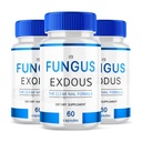 (Balení po 3) Fungus- Exdous - pilulky podporuje silné zdravé přírodní nehty - 180 Kapsle, bílá