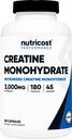 Nutricost Creatin Monohydrát 3 000 mg, 180 tobolek (750mg per Capsule) - bez glutenu, Non- GMO