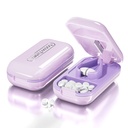 DUBSTAR Small Pill Cutter, Pill Cutter Splitter pro malé a malé pilulky, Přenosné Pretty Pill Cutters pro velké pilulky, Cuts Vitamíny Tablety pro kabelku (Pill Cutter, Purple)