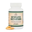 Methylovaný multivitamin (pouze methylované a aktivované vitaminy - komplex B s trimethylglycinem (TMG) a methylfolátem) (Non- GMO, gluten zdarma MTHFR dodatek) 120 Kapsle Double Wood