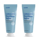 Curist 5% Lidokain Cream Maximální OTC síla Topical Pain Relief OTC - 12 oz (Pack of 2) XL Tube 5 Procento Lidokain Numb Cream efektivně (2 Pack - 6 oz Tube)