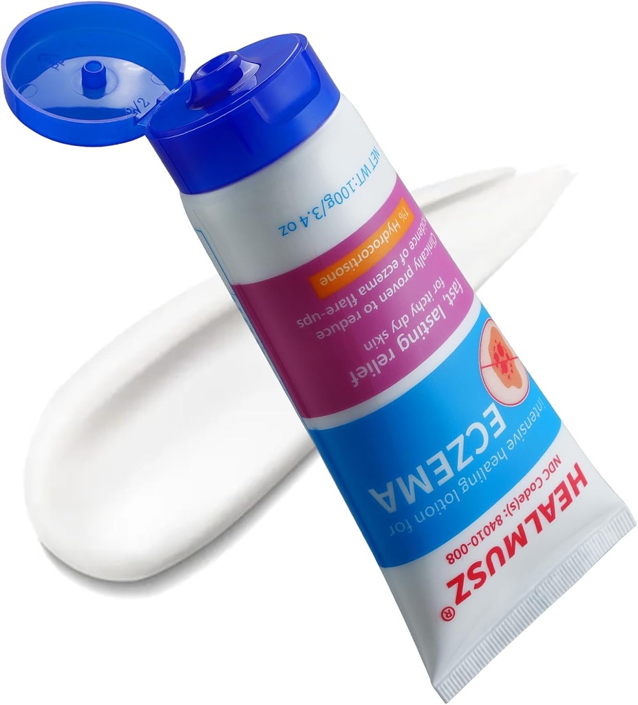 HEALMUSZ Eczema Léčba krém s 1% Hydrokortizon a 0, 5% Nifedipin 3, 40 Ounce Eczema Terapie. Upgrade, Exkluzivní prodej