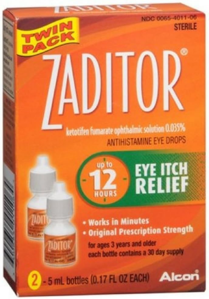 Zaditor Antihistaminikum Oční kapky Twin Pack 0.34 Fl oz