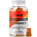 Ashwagandha Gummies s výtažkem z kurkumy a černého pepře - Herbal Gummy Dodatek - 60 Gummies