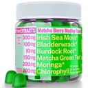 Moringa Irské moře Moss Chlorofyl EGCg Green Tea Burdock Root Bladderwrack Super Zelené gumy, Práškové kapsle pilulky tekuté kapky olej tinktura dodatek doplňky Alt, Organic Green Seamoss