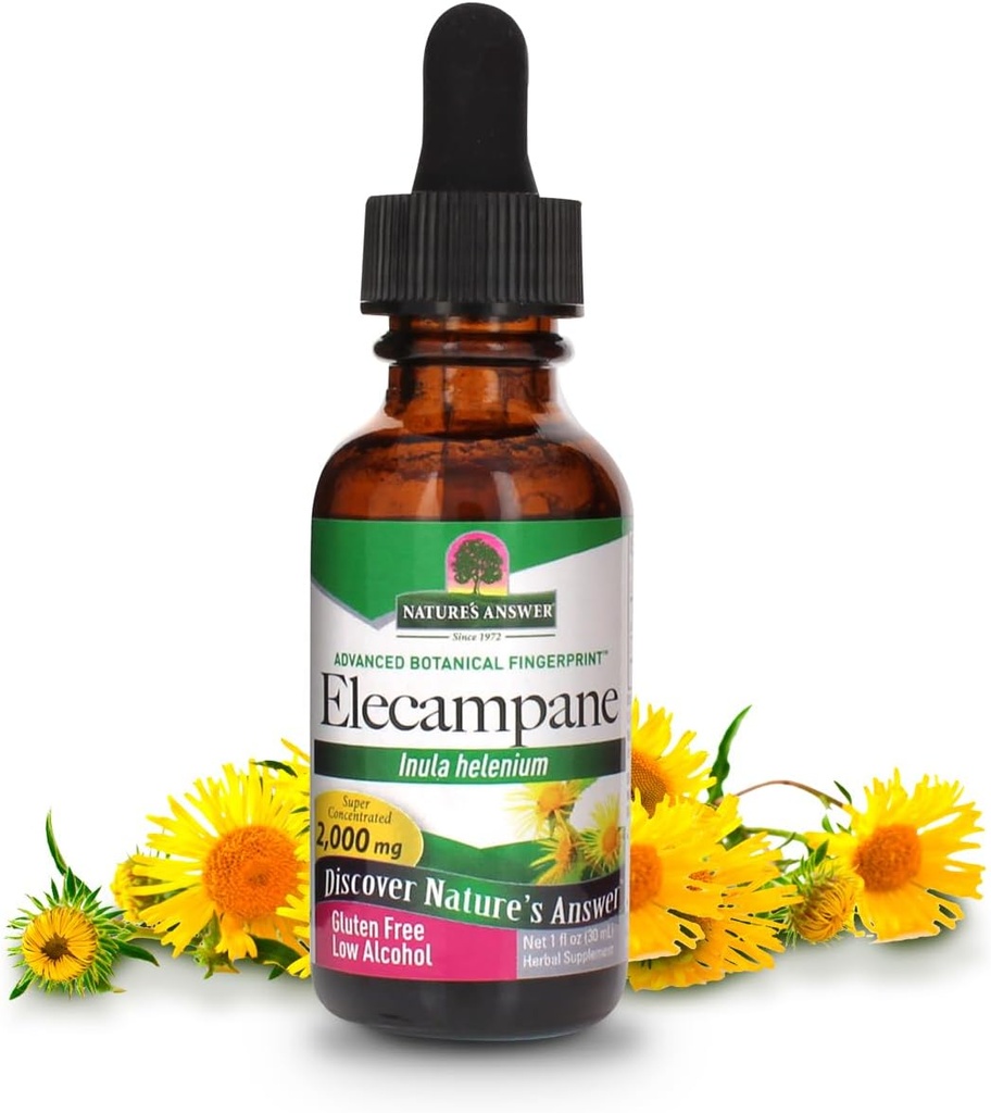 Nature 's Answer Elecampane Root s organickým alkoholem, 1-Fluid Ounce