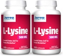 Jarrow Vibras L- Lysin, Asistenti v metabolizmu proteinů, 500 Mg, 100 Počet (balení po 2)