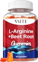 L Arginine doplněk řepy kořenové gumy - Double Strength, Energy Boost, Circulation Support and Stamina, Organic Chewable Beets doplňky pro muže a ženy, Vegan Gummy, Non- GMO, Sugar- zdarma