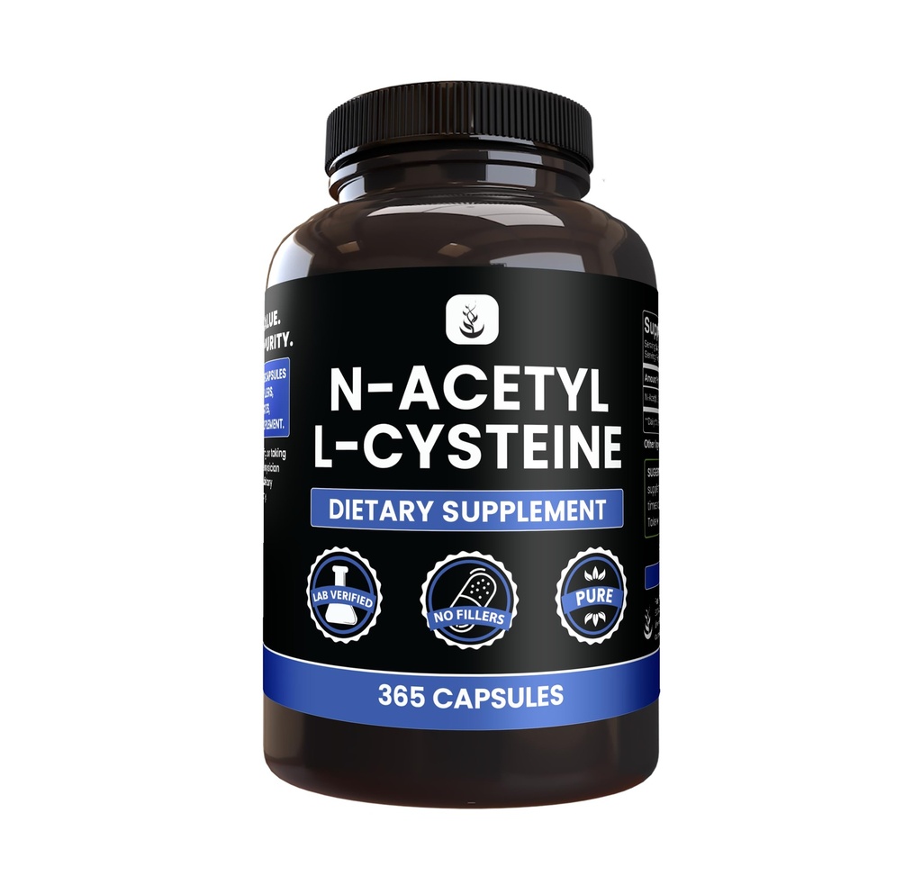 PRŮVODNÍ INGREDIENTY N- acetyl L- cystein (365 tobolek) Ne hořčík nebo rýžové plnidla, Vždy čisté, Laboratorní ověřené