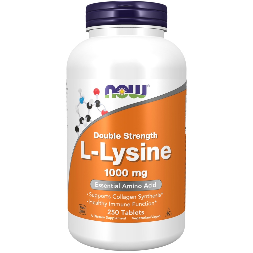 Nyní L- Lysin 1000 mg dvojité síly, 250 tablet