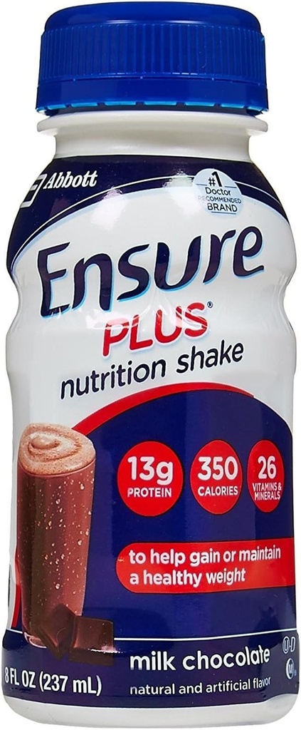 Zajistit Plus Nutrition Shake Lahvičky - Mléčná čokoláda - 8 oz - 6 pk