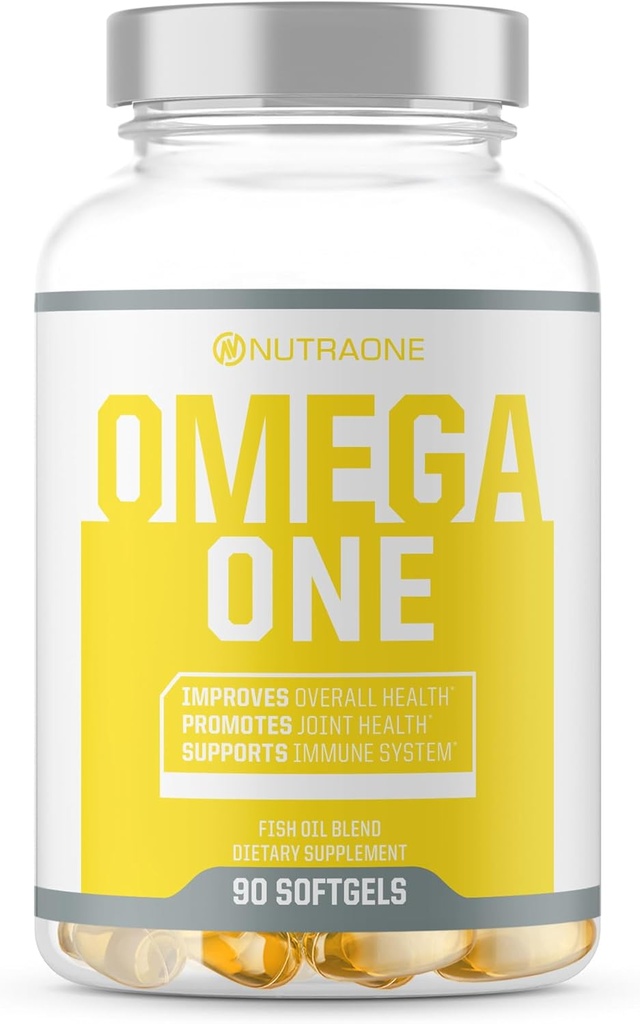 OmegaOne Omega-3 Rybí olej dodatek od NutraOne (90 500mg Rybí olej pilulky)
