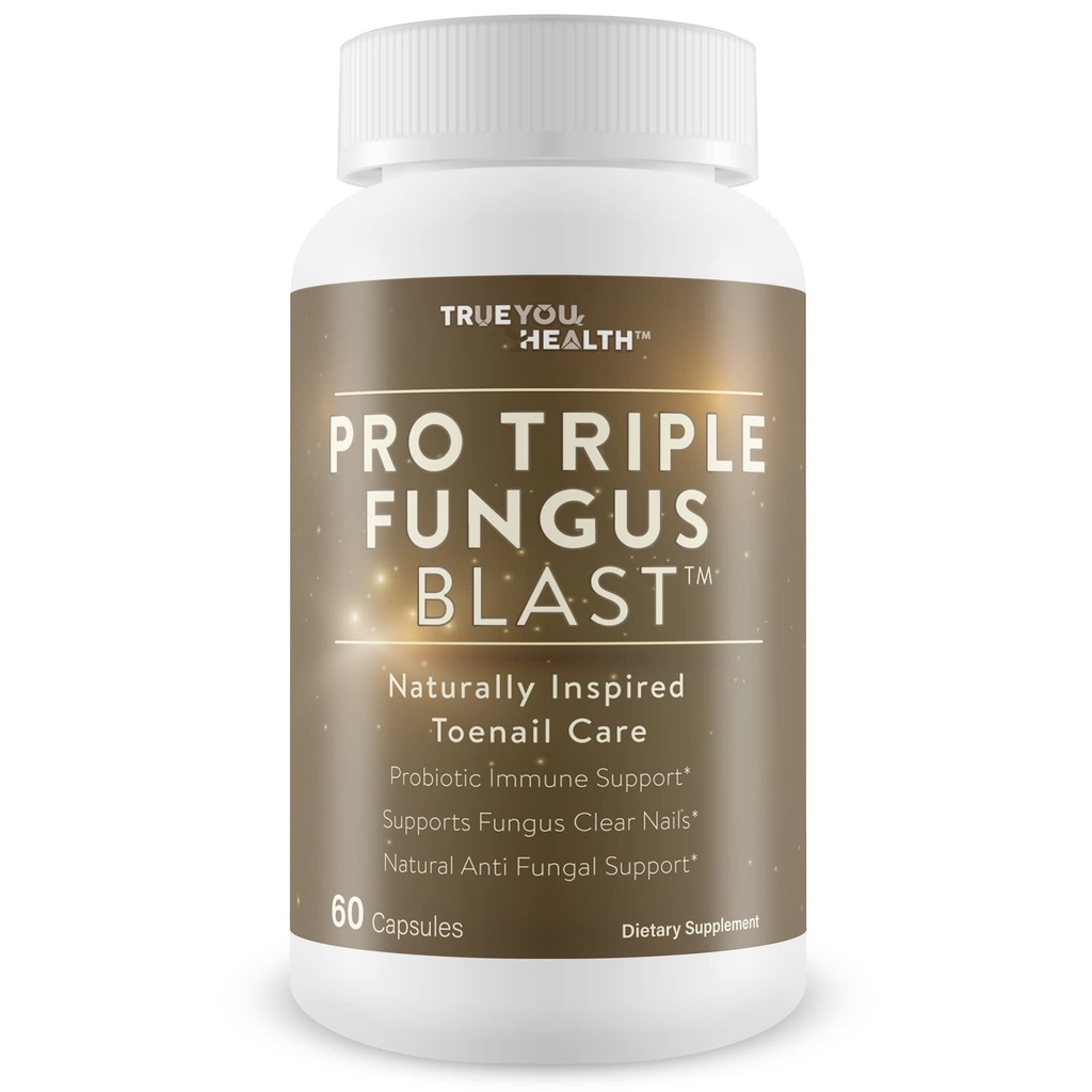 Pro Triple Fungus Blast - Probiotický Fungus Fighter - Podpora zdraví na pomoc přírodní inhibici Toe Nail & Foot Fungus - Nápověda Clear hřebíky & Nohy a udržet je jasné s pravidelnou podporou zdraví