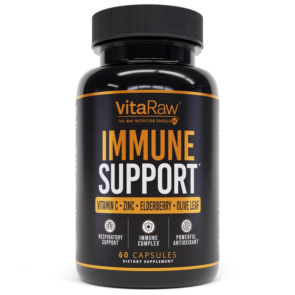 Imunitní podpůrné vitamíny - Elderberry se zinkem, vitamínem C, a česnek pro dospělé - Sambucus Black Elderberry Kapsle & Echinacea Obnovitelný komplex imunity