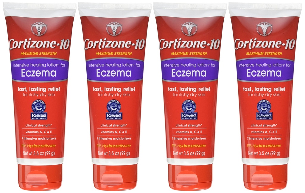 Kortizon 10 intenzivní léčení Eczema Lotion 3.5 Oz (4 balení)