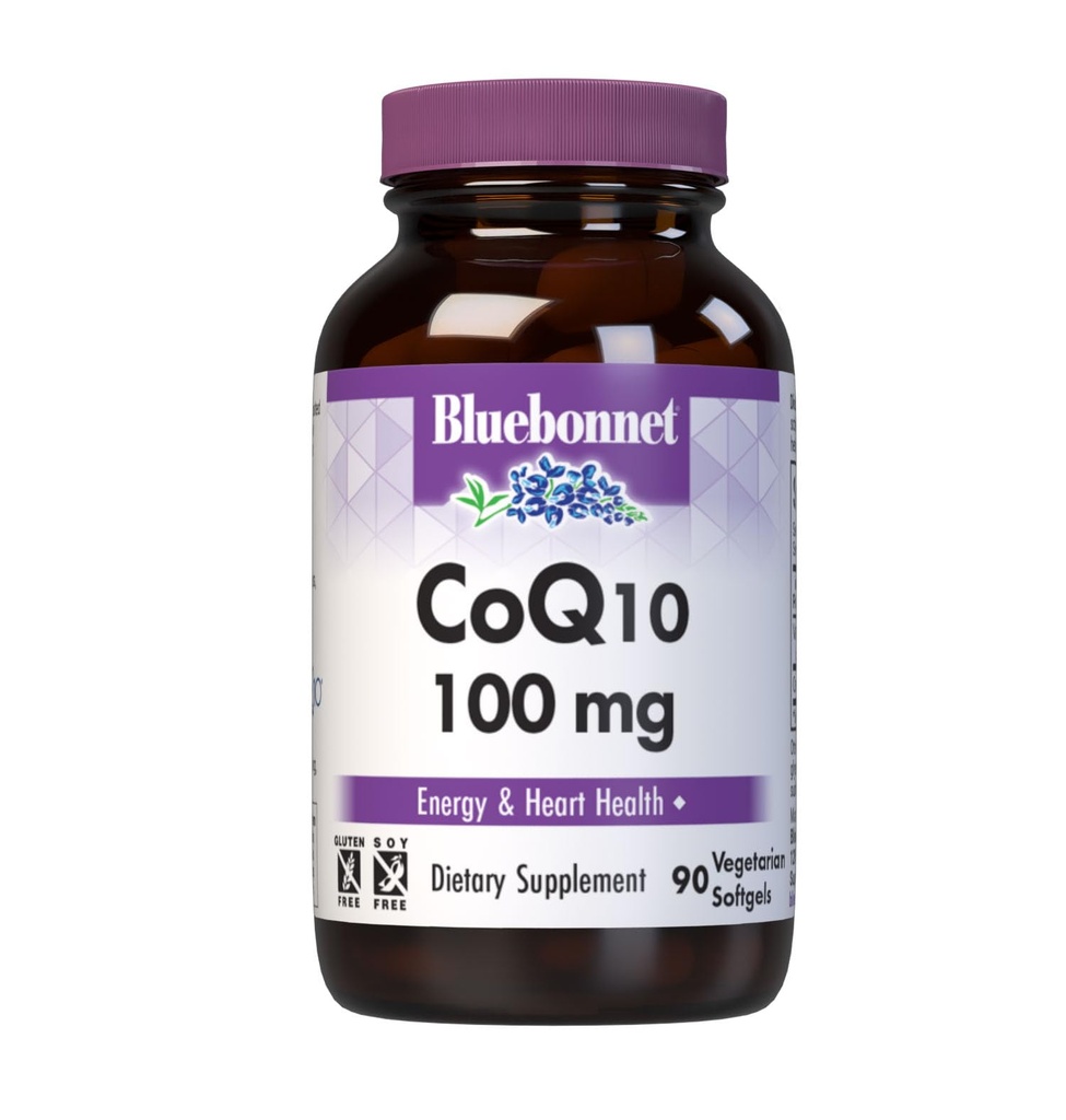 BlueBonnet CoQ-10 Vegetariánské ponožky, 100 mg, 90 Počet