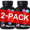 Vegan Železné doplňky pro ženy s kyselinou listovou - 168% Folate Folic Acid, 194% železitý sulfát Krev Builder s anémií a těhotnými ženami - 2-Pack, 120 Gluten- zdarma Jemné železné tablety